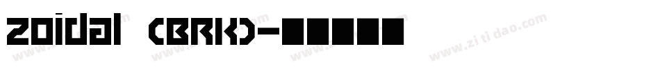 Zoidal (BRK)字体转换